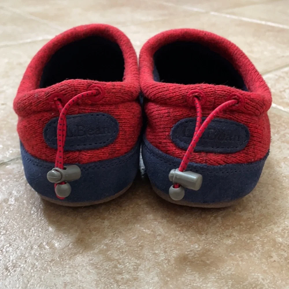 L.L. Bean Moose Sweater Fleece Slippers